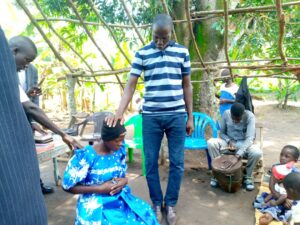Fellowship prayer and Bible mentorship session